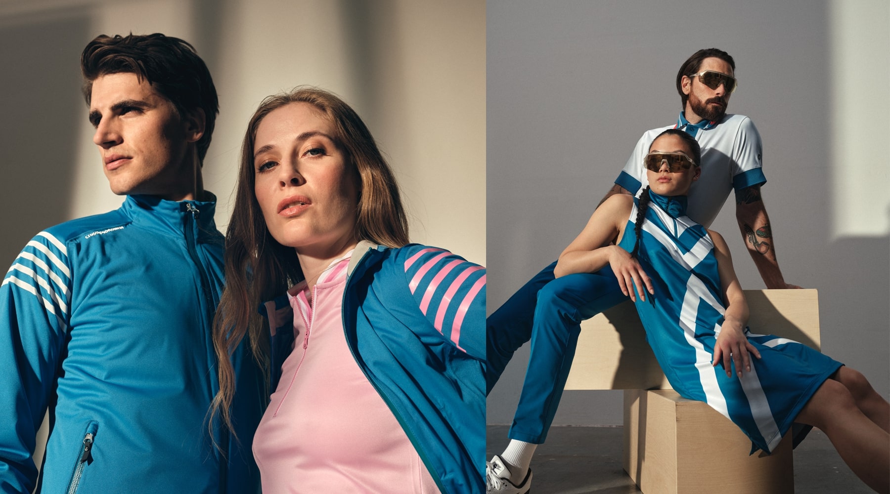CROSS ターコイズブルー ストライプゴルフワンピース Spring/Summer 2023 Golf Collection – Cross Sportswear Intl