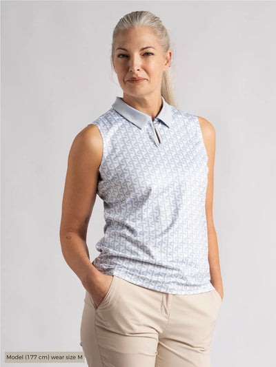 AZAHARA_POLOSHIRT_Cross_sportswear_front_White