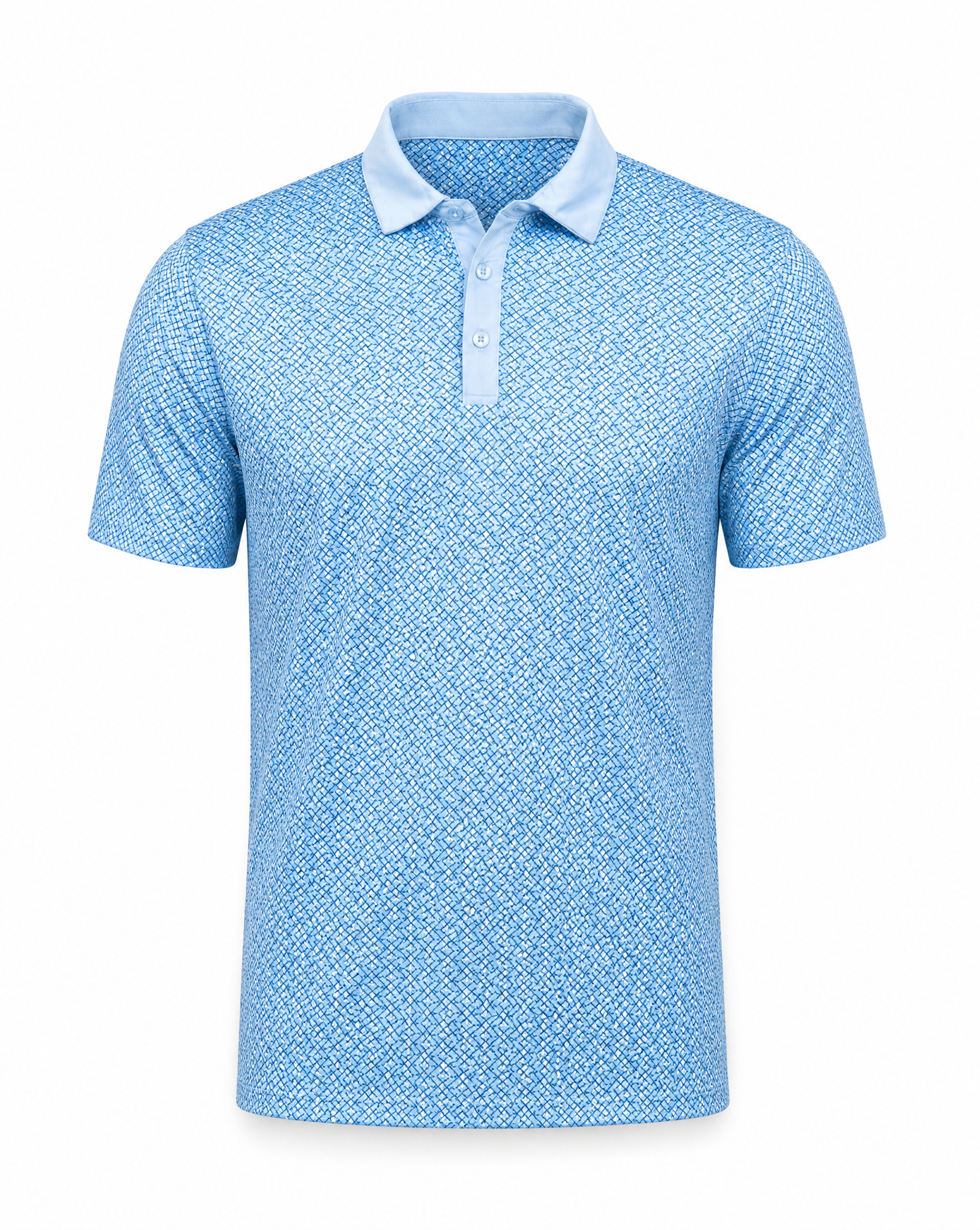 M VINCE POLOSHIRT CHAMBRAY BLUE