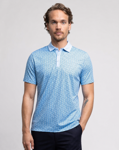 M VINCE POLOSHIRT CHAMBRAY BLUE
