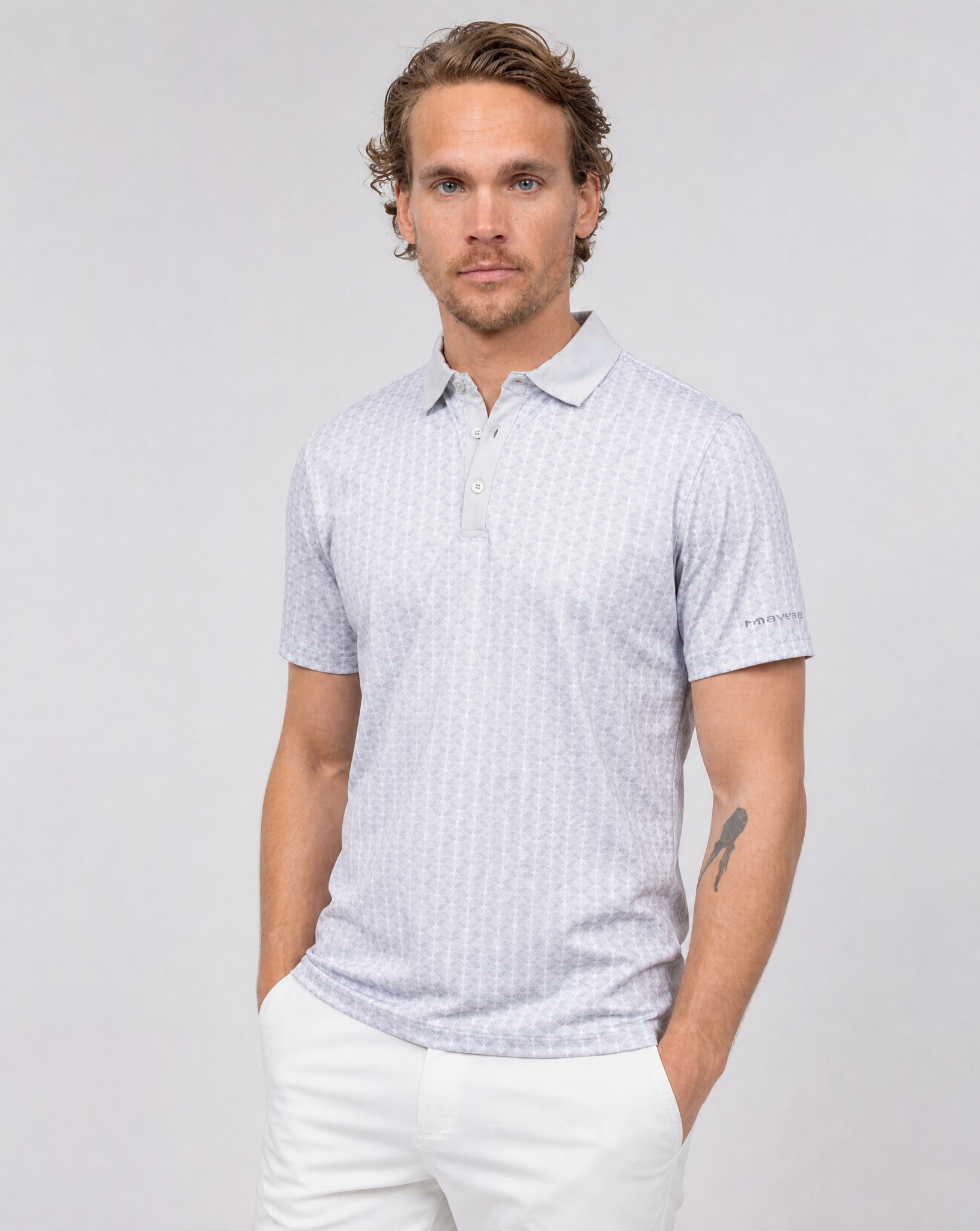 M VINCE POLOSHIRT MIRAGE GRAY