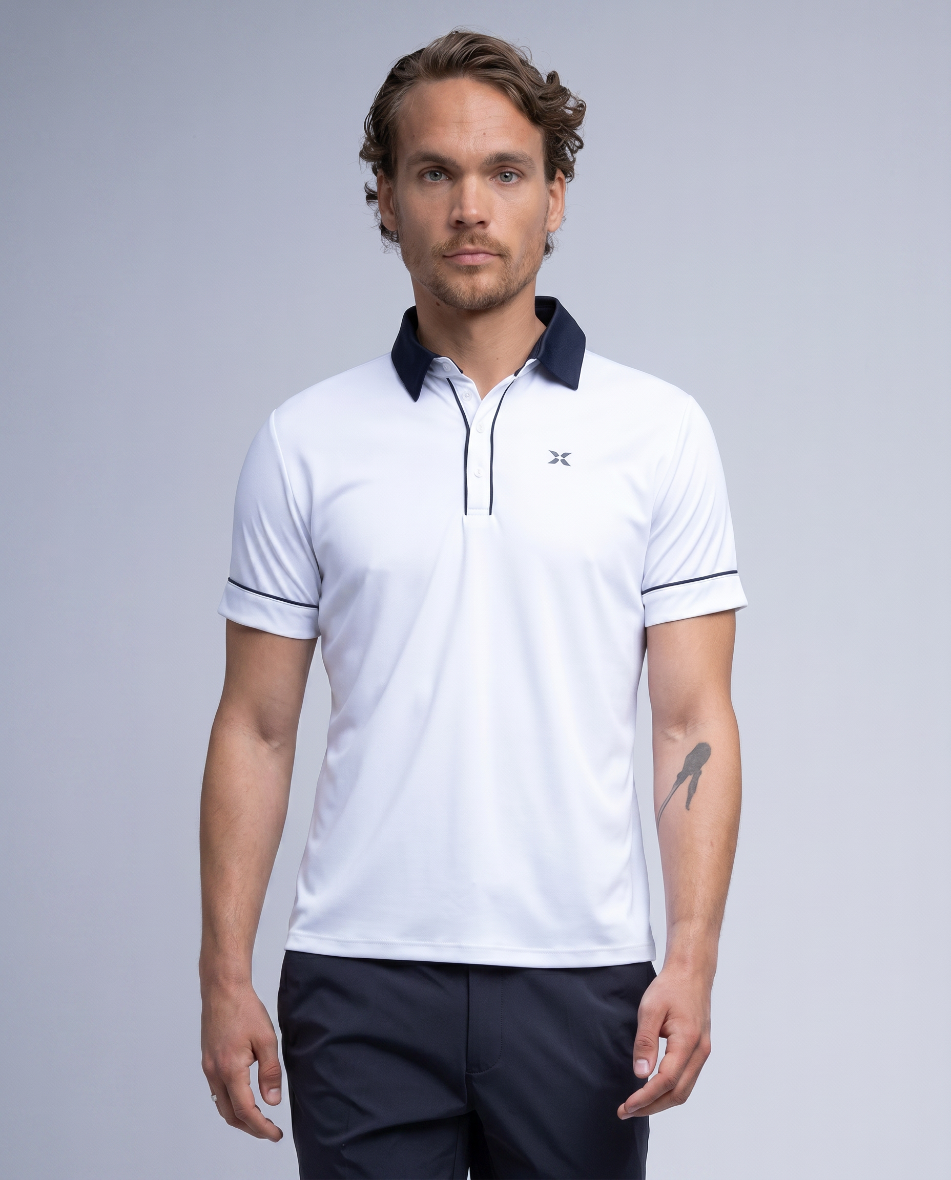 M TROY POLOSHIRT WHITE