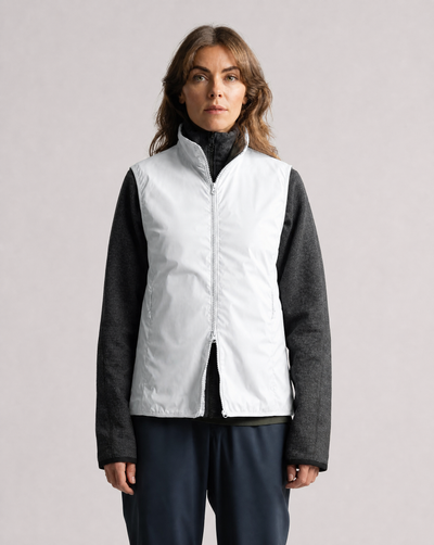 W MERION WIND VEST PALE GREY