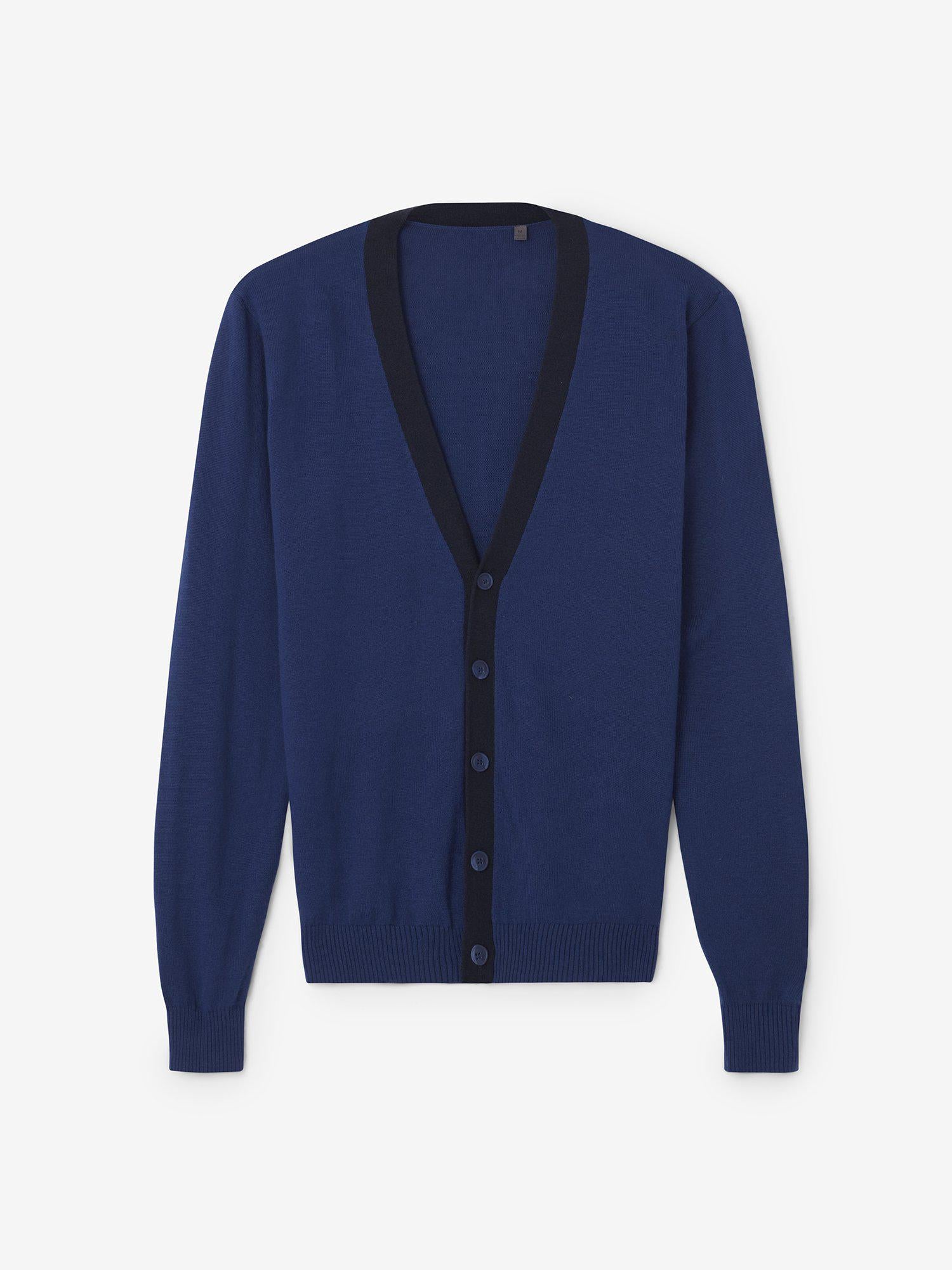 M BLOCK CARDIGAN Twilight Blue Cross Sportswear Intl