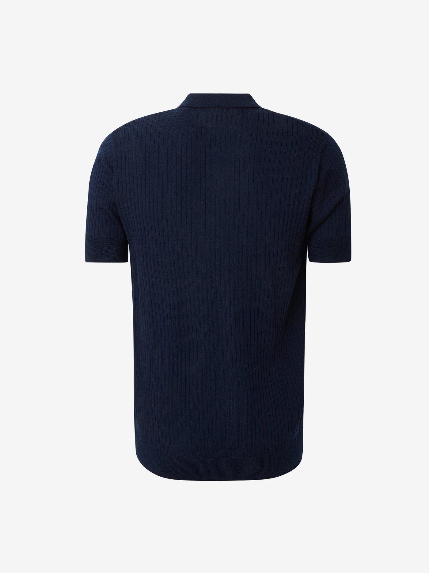 M KNITTED POLO - Navy – Cross Sportswear Intl