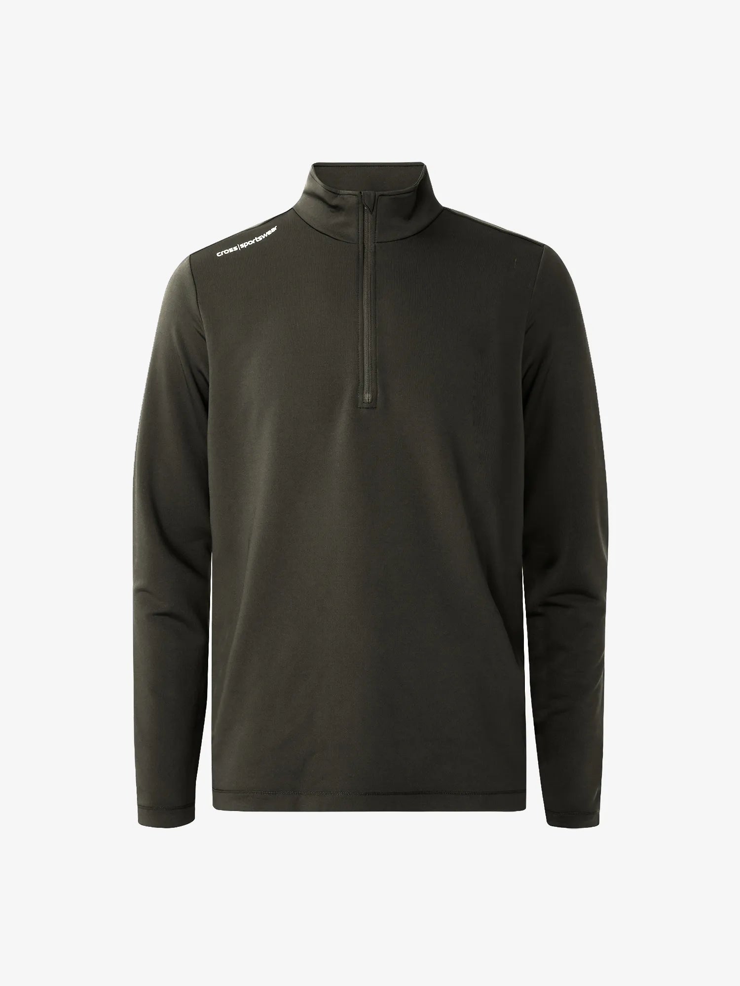 1978441_M_ATHLETIC_HALF_ZIP_SH_SILK_693_DARK_BLANK_PINE