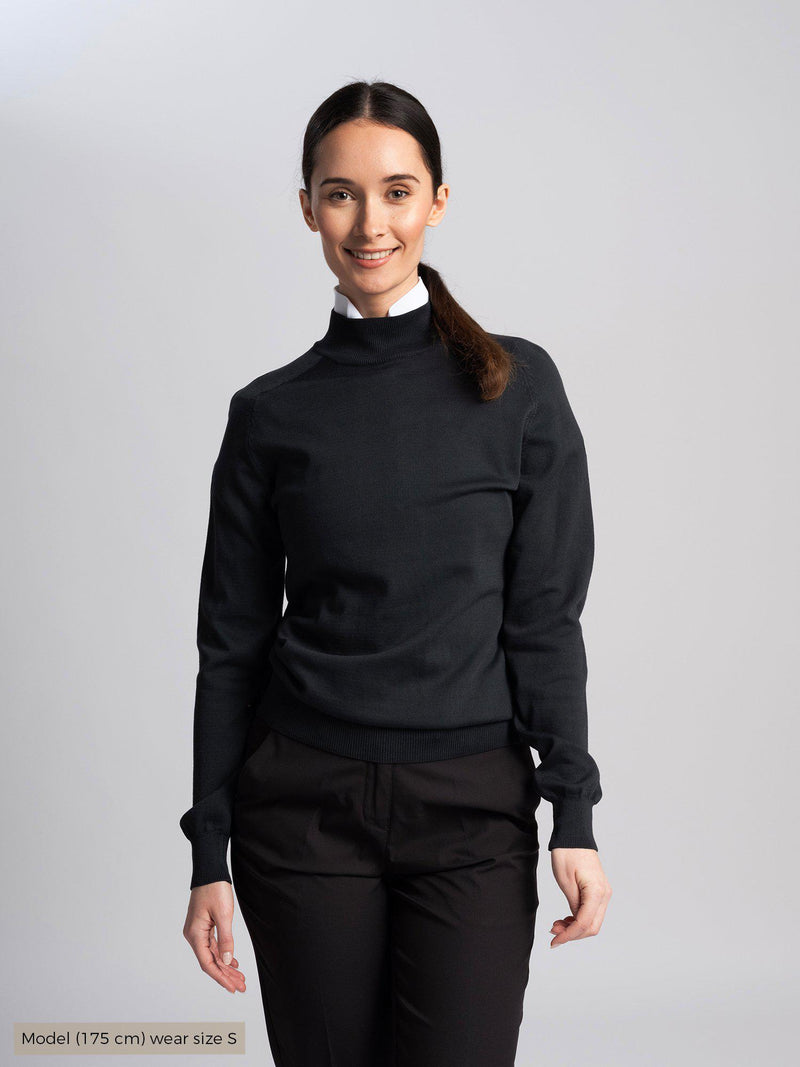 GILLIAN_CREW_NECK_Cross_sportswear_black_front