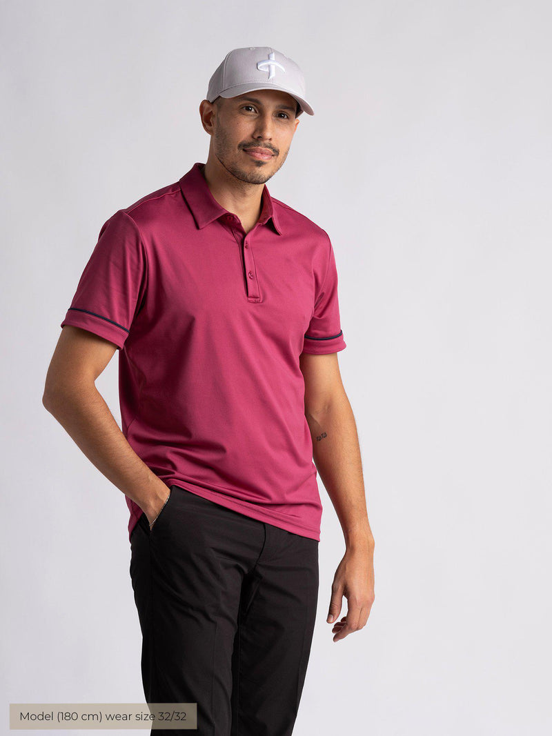 ANDREW_POLOSHIRT_Cross_sportswear_berry_wine_front