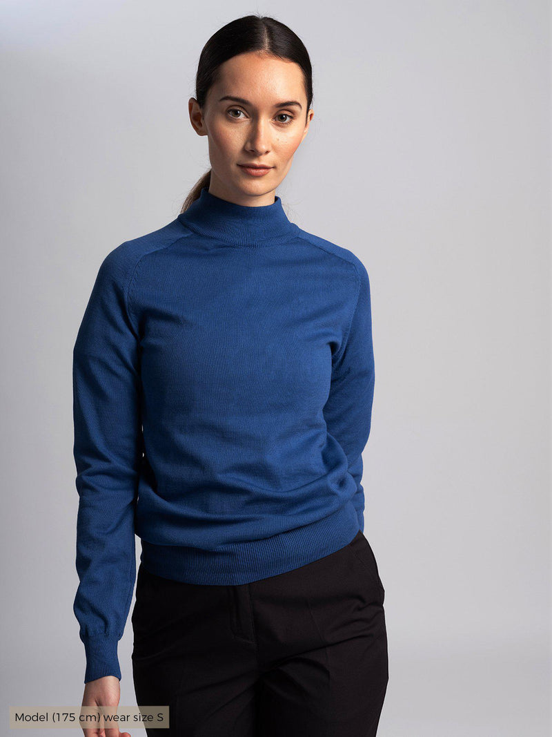 GILLIAN_CREW_NECK_Cross_sportswear_blue_front