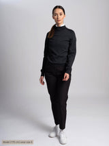GILLIAN_CREW_NECK_Cross_sportswear_black_fullfront