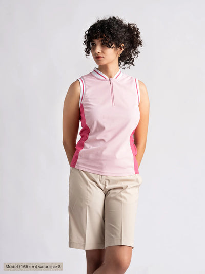 ALLY_POLOSHIRT_Cross_Sportswear_Pink_front