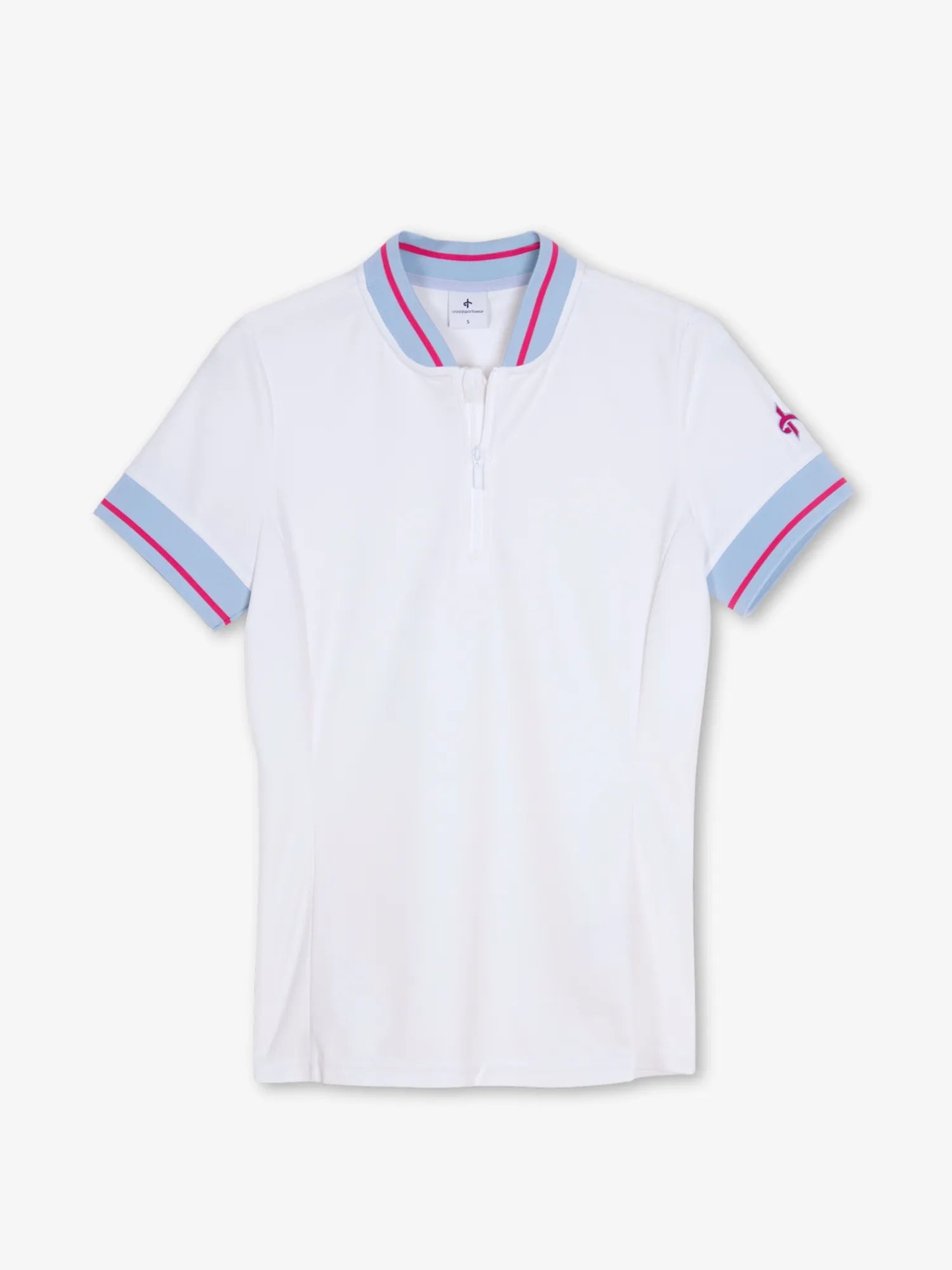 ANGELA_POLOSHIRT_Cross_sportswear_White_front