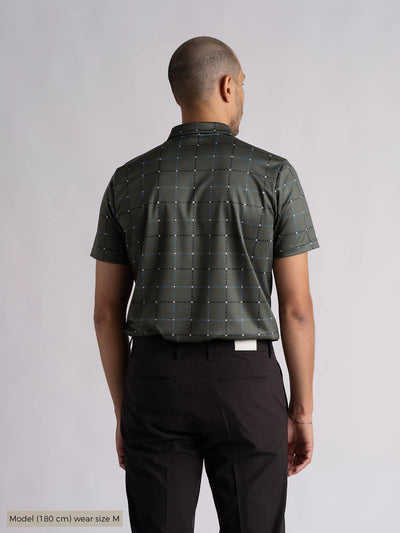 BEAU_POLOSHIRT_Cross_sportswear_green_back