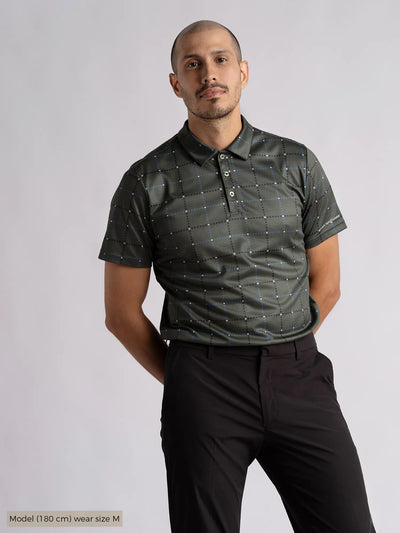 BEAU_POLOSHIRT_Cross_sportswear_green_front