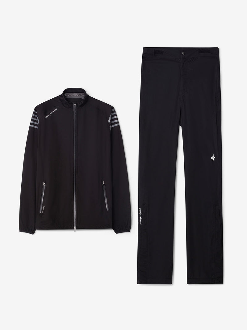 M Hurricane Rain Jacket+Pants Black Bundle