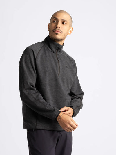 Cross_Sportswear_JUSTIN_HALF_ZIP_17600306-807_Mid_Grey_front
