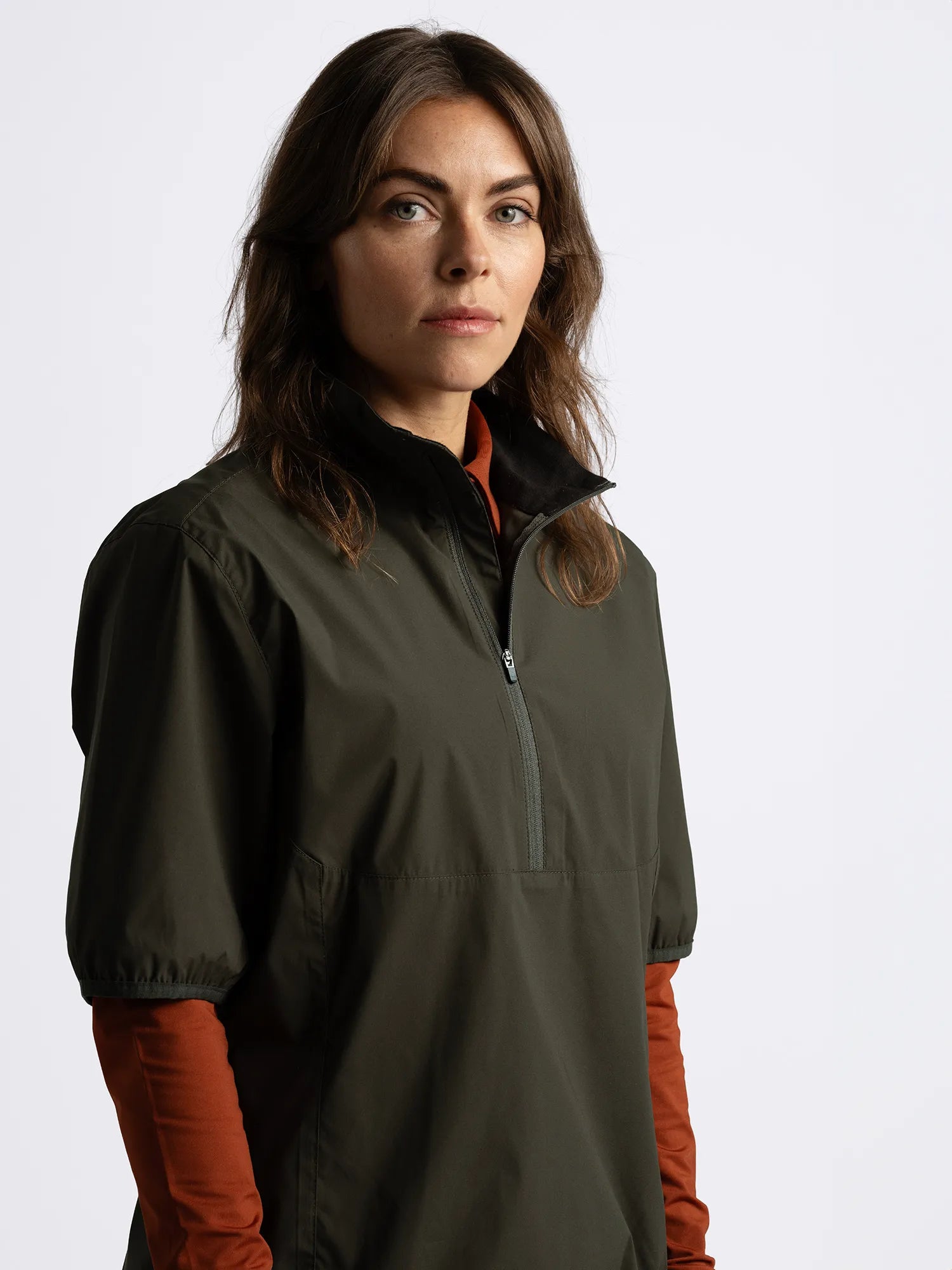 Cross_Sportswear_W_PINE_WINDBREAKER_21123318-693_Dark_BLANK_Pine_front
