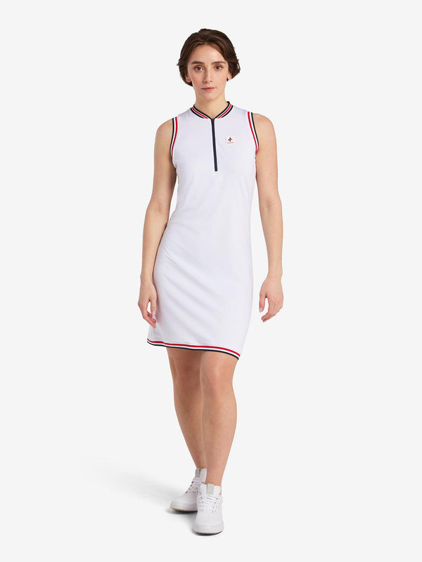 Cross_Sportswear_Womenswear_Nostalgia_Zip_Dress_White_2770841-106_Front