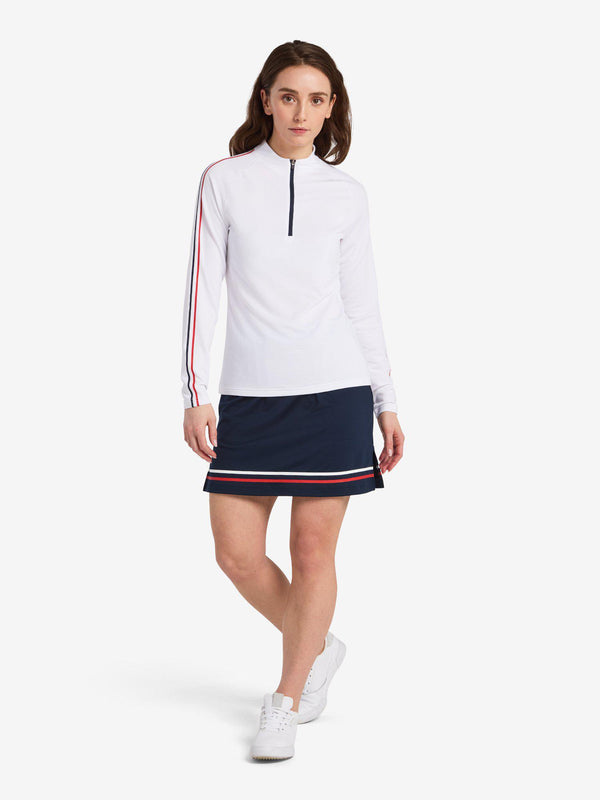 Cross_Sportswear_Womenswear_Stripe_Zip_Polo_White_2328341-106_Front