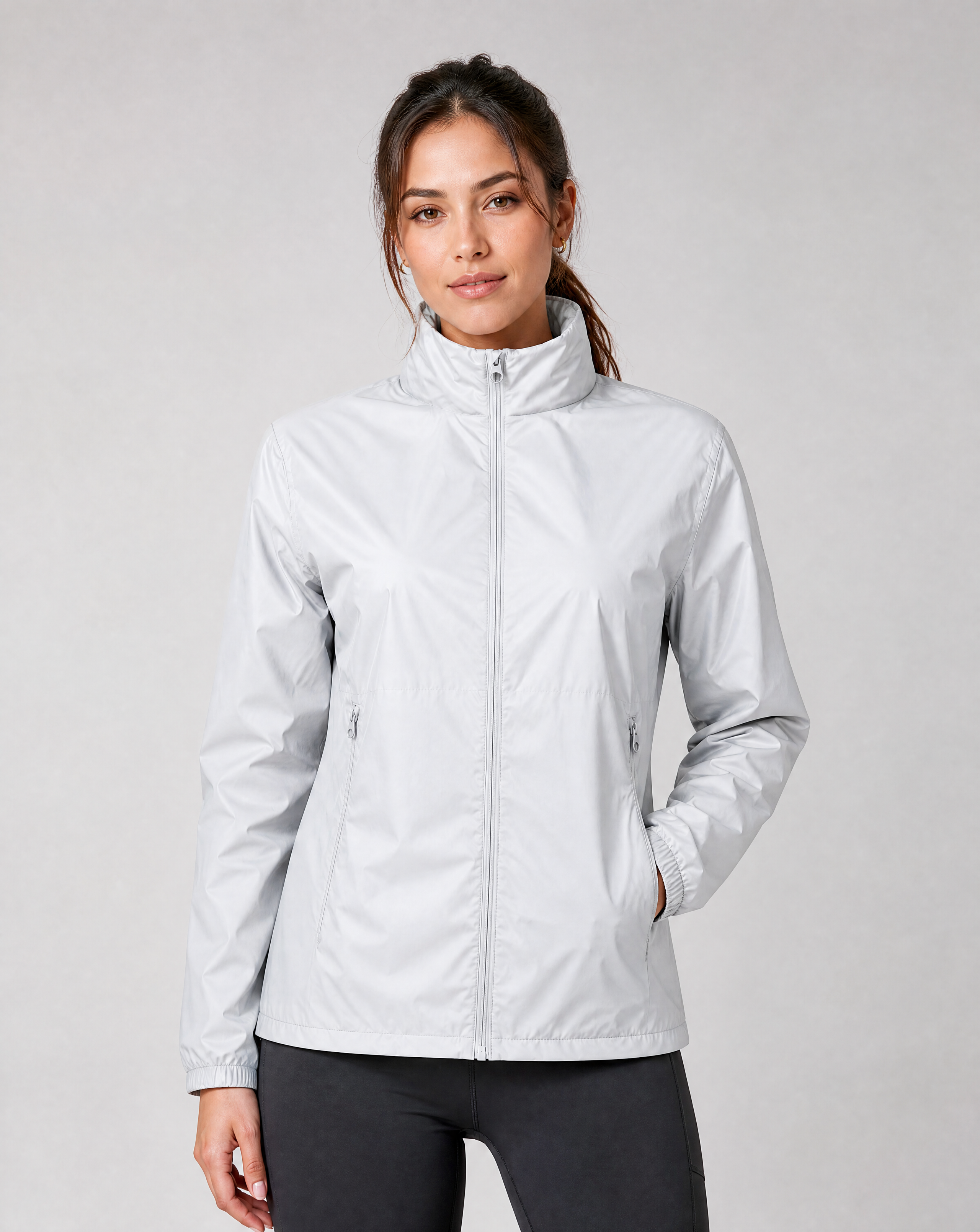 W KIAWAH WINDBREAKER PALE GREY