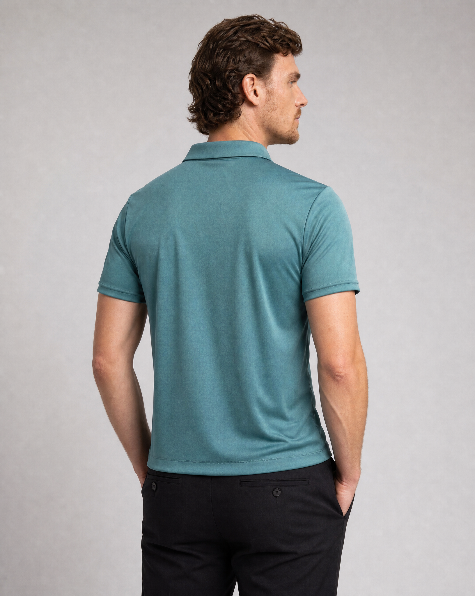 M COLLIN POLOSHIRT ANTIQUE GREEN