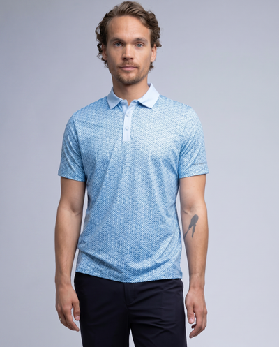 M VINCE POLOSHIRT CHAMBRAY BLUE