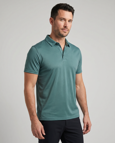 M COLLIN POLOSHIRT ANTIQUE GREEN