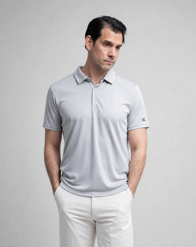 M COLLIN POLOSHIRT MIRAGE GRAY
