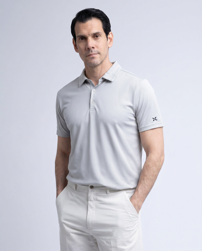 M COLLIN POLOSHIRT MIRAGE GRAY