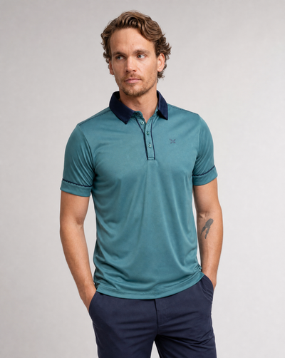 M TROY POLOSHIRT ANTIQUE GREEN