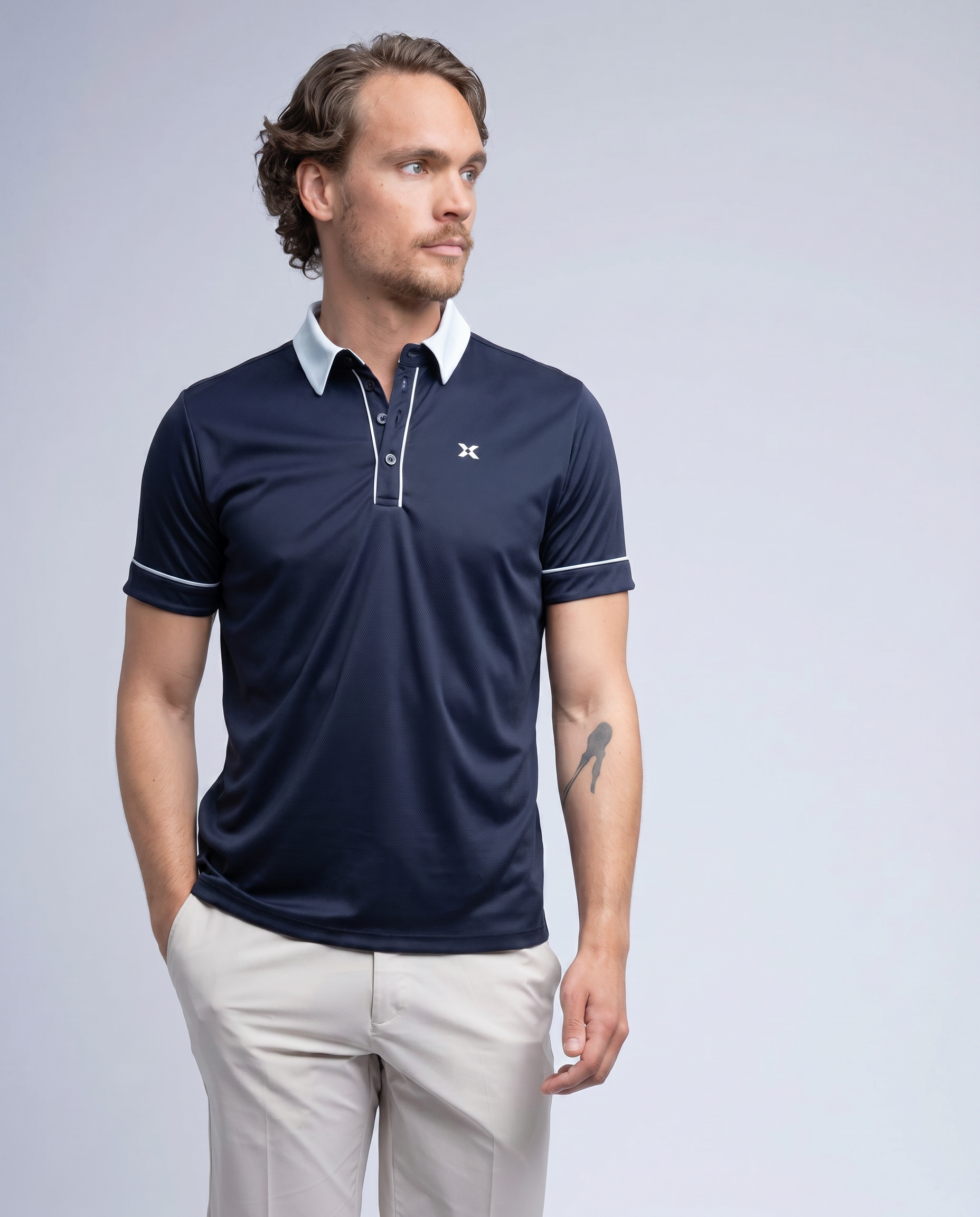 M TROY POLOSHIRT NAVY