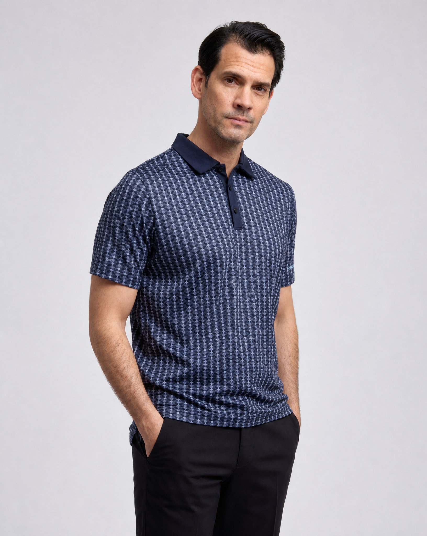 M VINCE POLOSHIRT NAVY