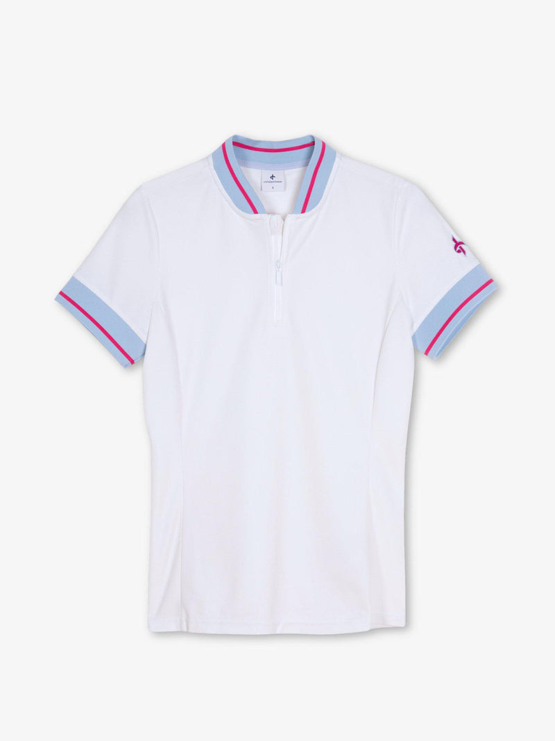 ANGELA_POLOSHIRT_Cross_sportswear_White_front
