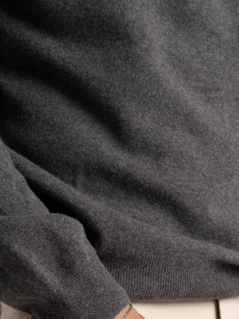 Cross_Sportswear_GORDON_IGY2_12ZIP_Deep_Grey_Melange_close