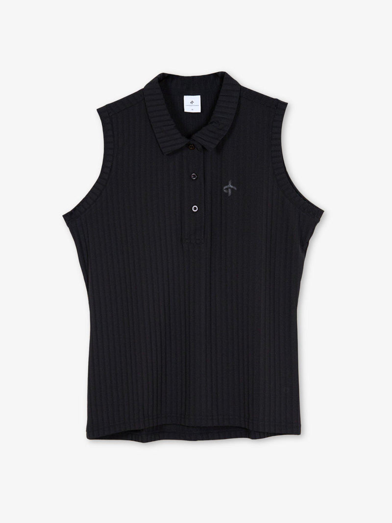 ANDREA_POLOSHIRT_Cross_sportswear_Black_front