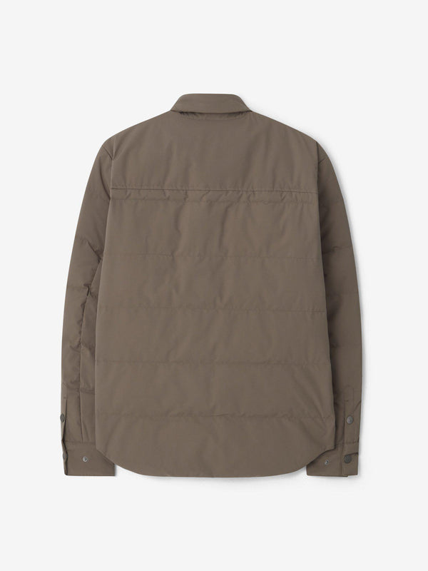 M-DOWN-SHIRT_DK-KHAKI_BACK_Cross-Sportswear