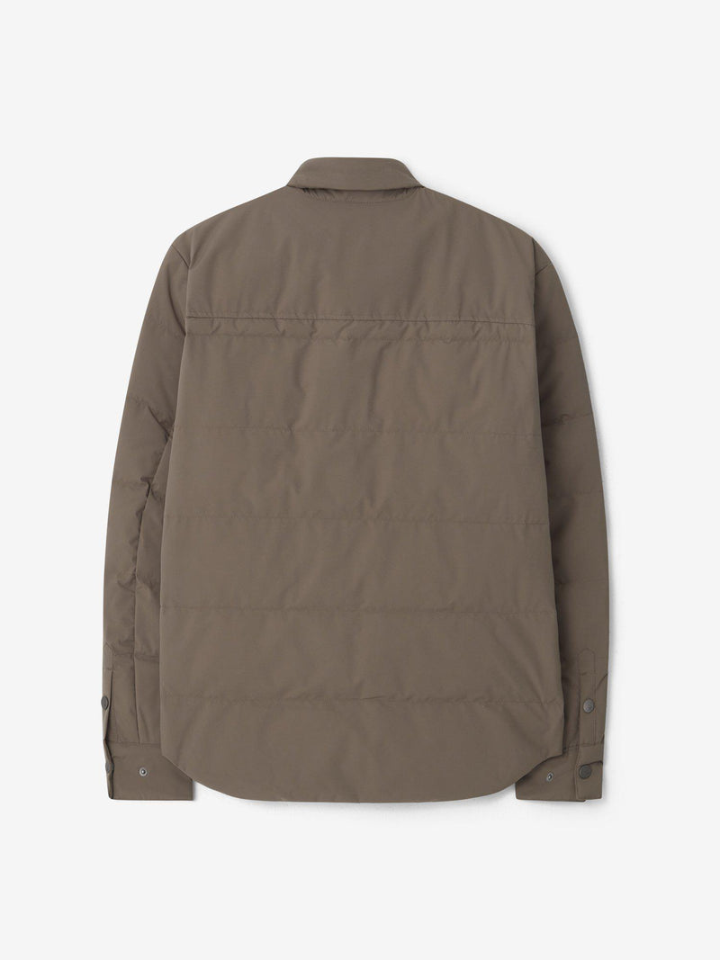 M-DOWN-SHIRT_DK-KHAKI_BACK_Cross-Sportswear