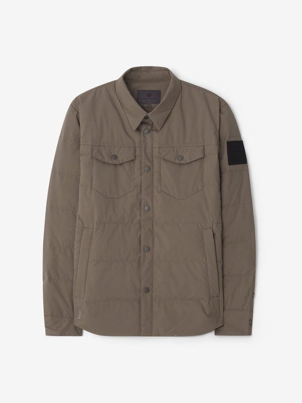 M-DOWN-SHIRT_DK-KHAKI_Cross-Sportswear