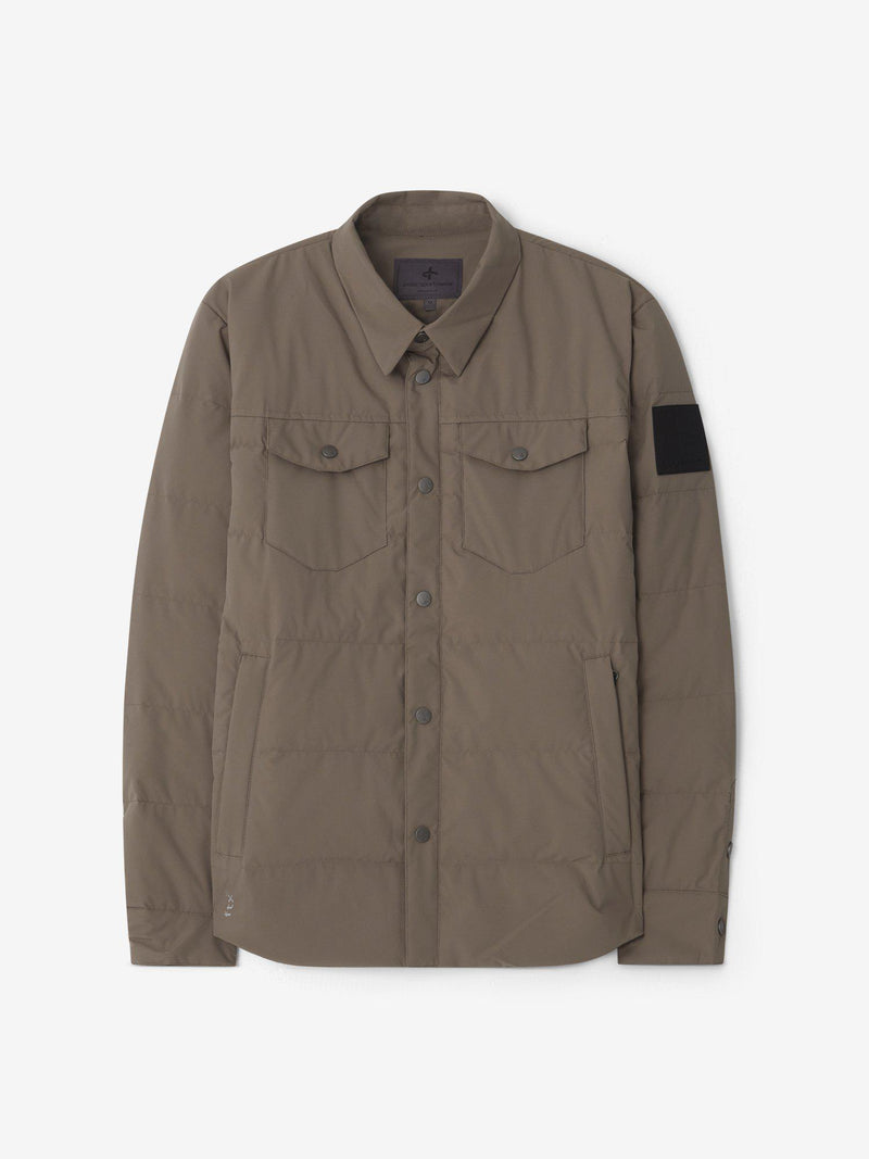 M-DOWN-SHIRT_DK-KHAKI_Cross-Sportswear
