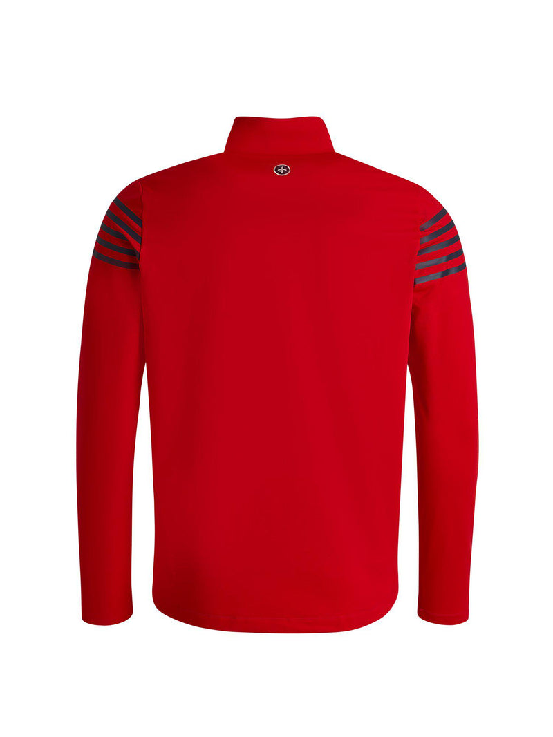 M_BLANK_Sporty_BLANK_Half_BLANK_Zip_Flame_BLANK_Scarlet_Back_Cross_BLANK_Sportswear