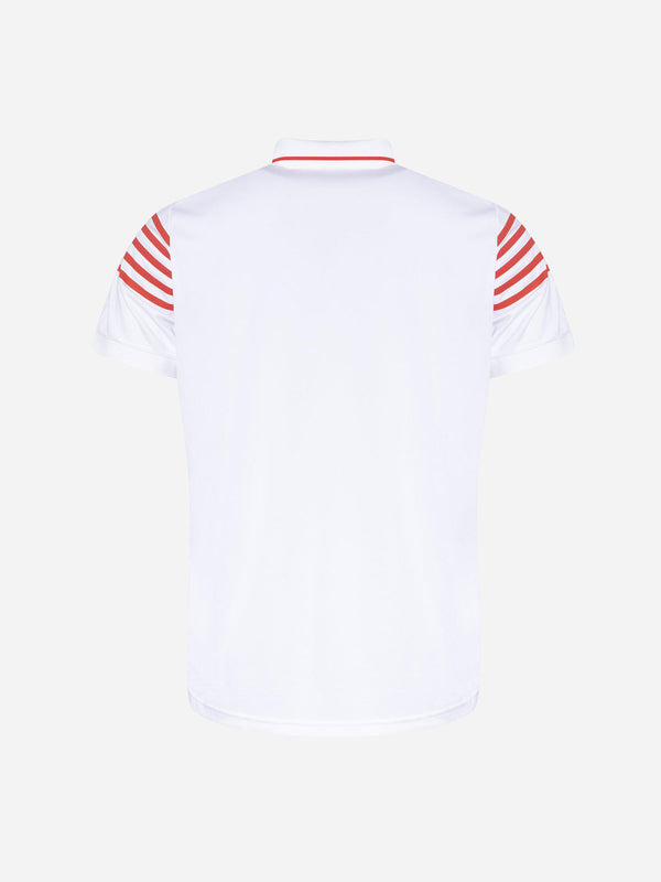 M_BLANK_Sporty_BLANK_Polo_White_Back_Cross_BLANK_Sportswear