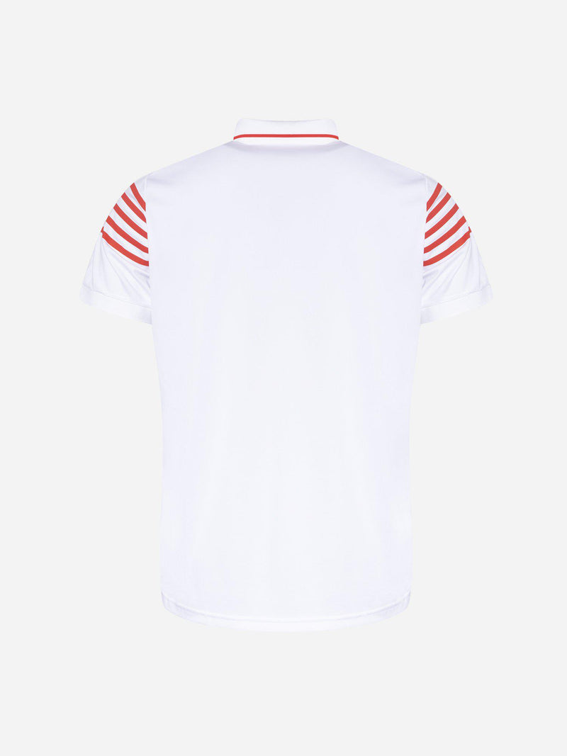 M_BLANK_Sporty_BLANK_Polo_White_Back_Cross_BLANK_Sportswear