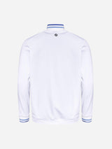 M_BLANK_Stinger_BLANK_Full_BLANK_Zip_White_Back_Cross_BLANK_Sportswear