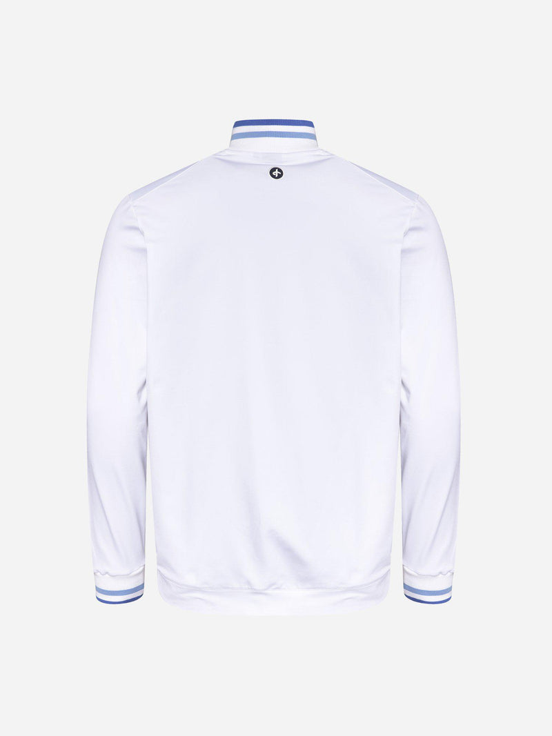M_BLANK_Stinger_BLANK_Full_BLANK_Zip_White_Back_Cross_BLANK_Sportswear