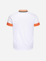 M_BLANK_Stripe_BLANK_Polo_Vermillion_BLANK_Orange_Back_Cross_BLANK_Sportswear