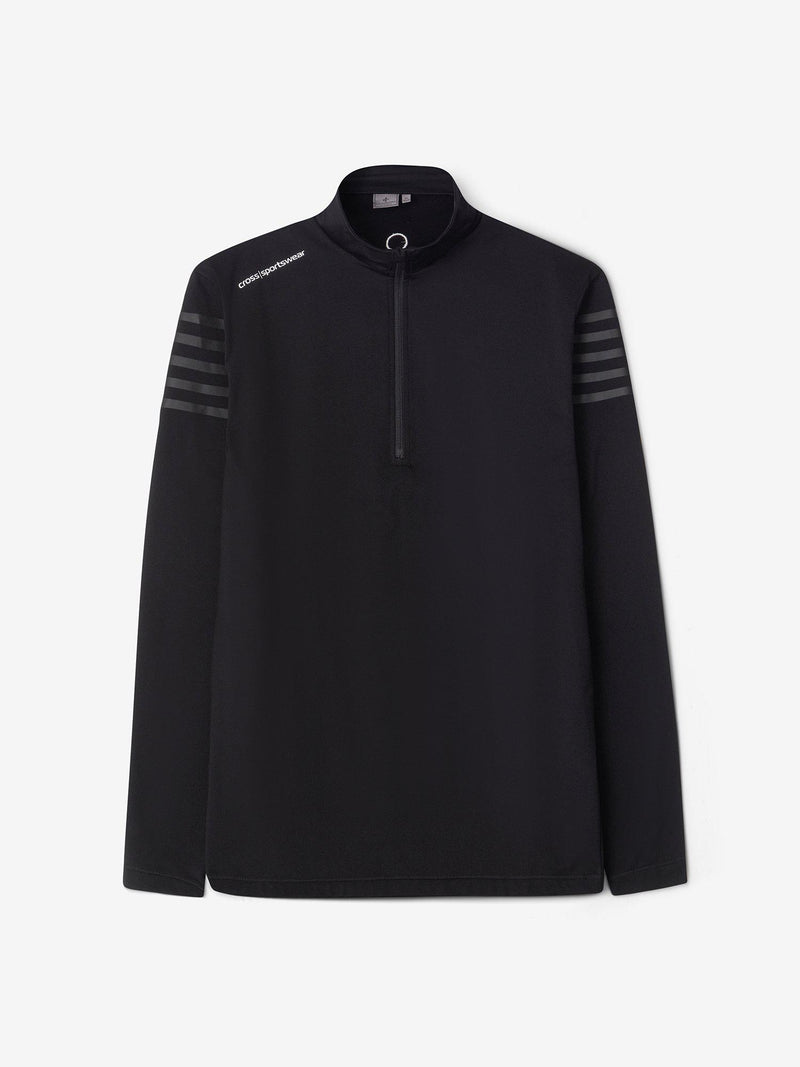M_Sporty_Half_Zip_Black_CROSS-SPORTWEAR