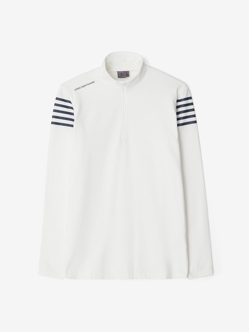 M_Sporty_Half_Zip_White_CROSS-SPORTWEAR