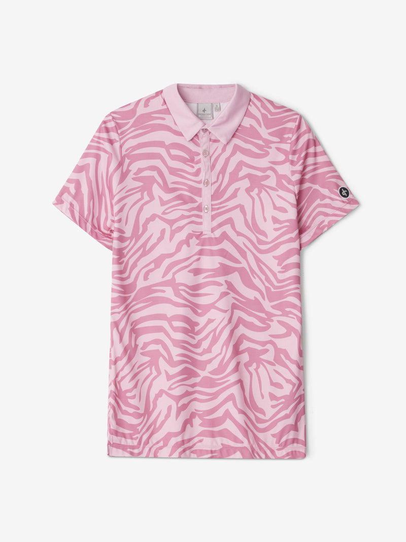 W_Clara_Polo_Pink_Zebra_CROSS-SPORTWEAR