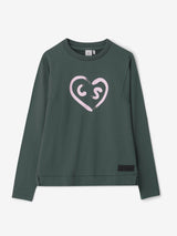 W_Heart_Crew_Neck_Jungle_Green_CROSS-SPORTWEAR