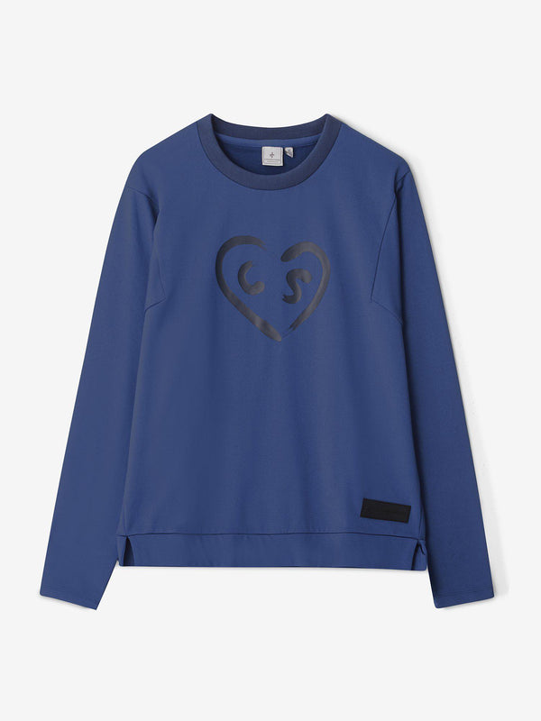 W_Heart_Crew_Neck_Twilight_Blue_CROSS-SPORTWEAR